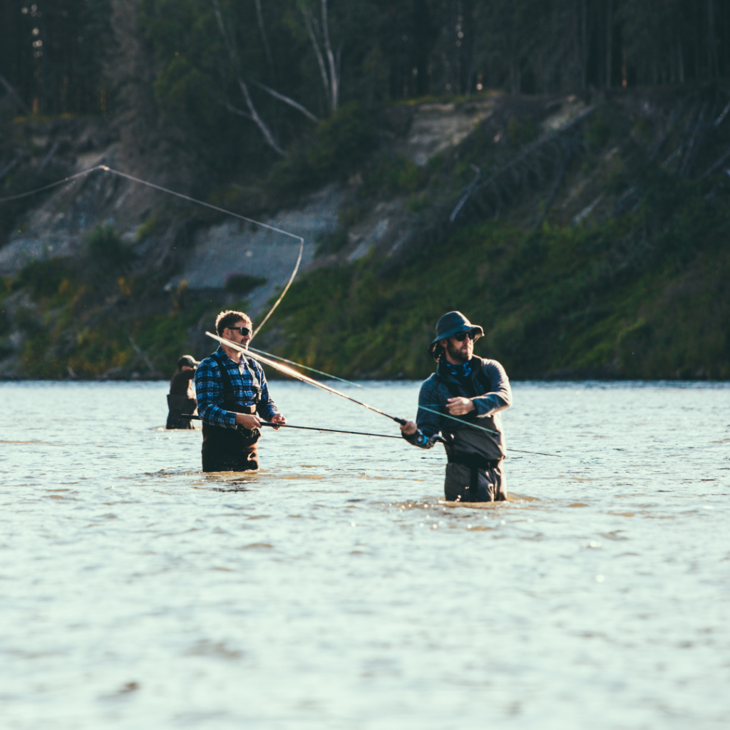 Fly-fishing, a sport in which formula technology is applied