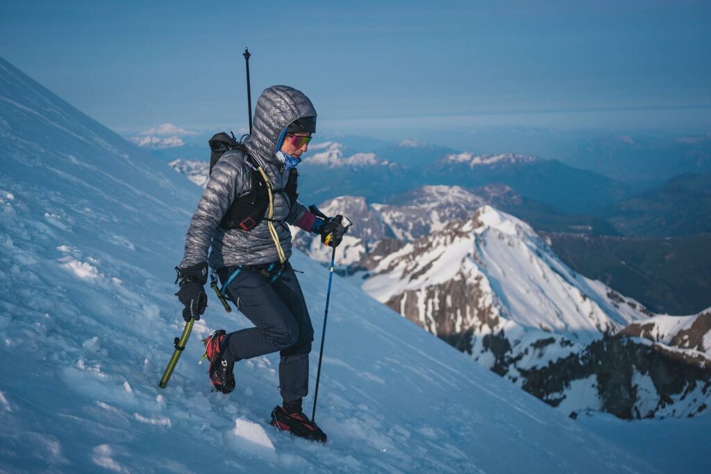 Mont Blanc FKT - Round trip from Chamonix 7h25’28” (32.5 km/3875 m) 

