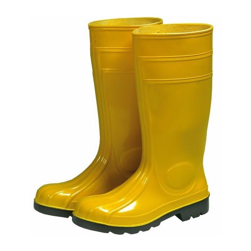 Yellow pvc beekeeper's shoes | shoestechnologies 
